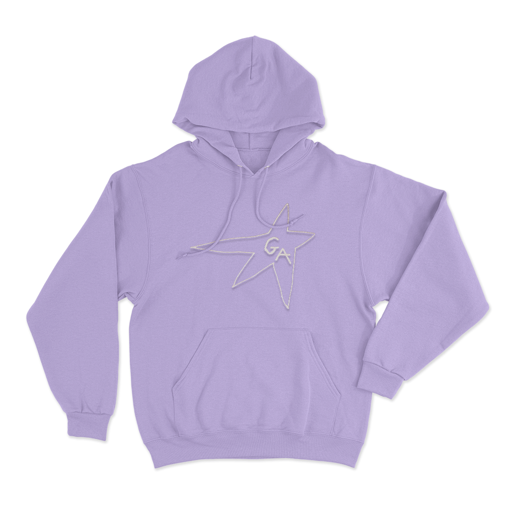 GA Hollow Star Logo Unisex Hoodie Purple GA Hollow Star Logo Unisex Hoodie Purple