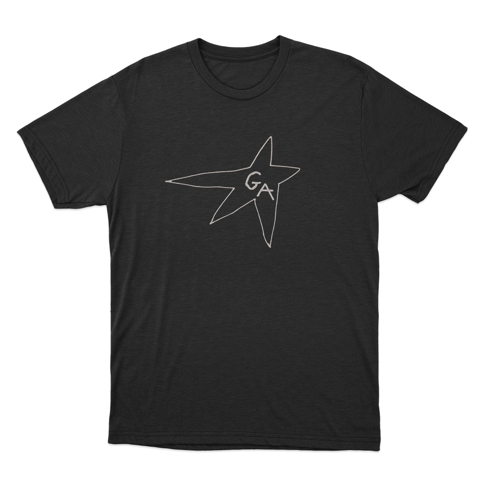 GA Hollow Star Logo Unisex T Shirt Black GA Hollow Star Logo Unisex T Shirt Black