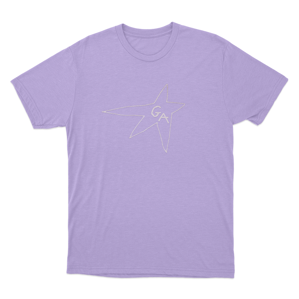 GA Hollow Star Logo Unisex T Shirt Purple GA Hollow Star Logo Unisex T Shirt Purple