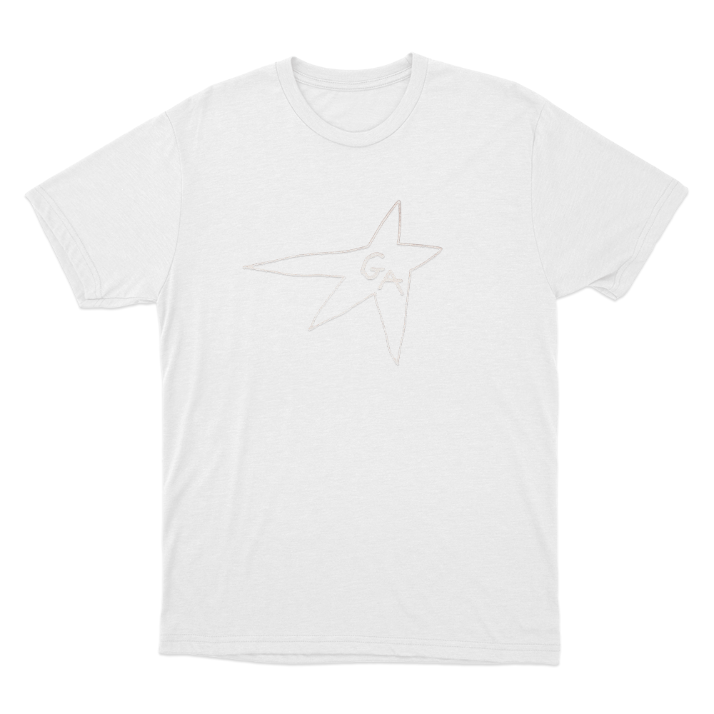 GA Hollow Star Logo Unisex T Shirt White GA Hollow Star Logo Unisex T Shirt White