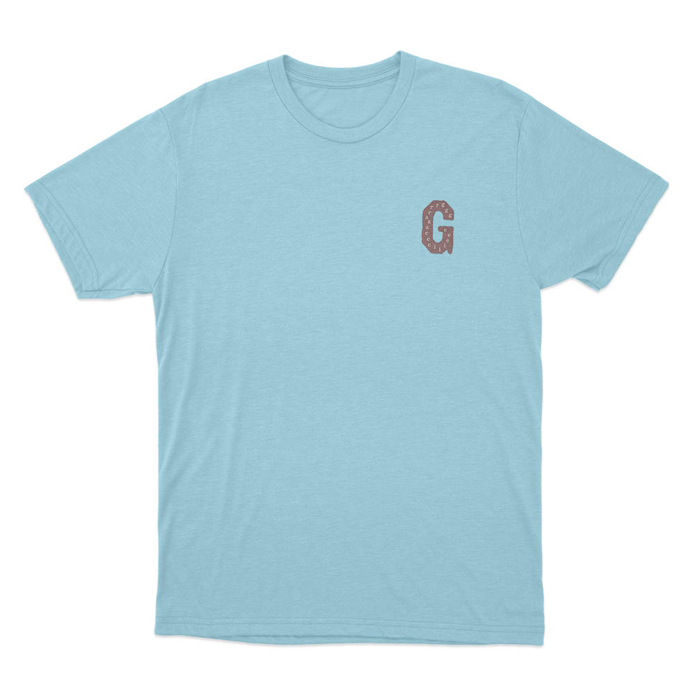 Gracie Abrams G Log Unisex T Shirt Sky Blue Gracie Abrams G Log Unisex T Shirt Sky Blue