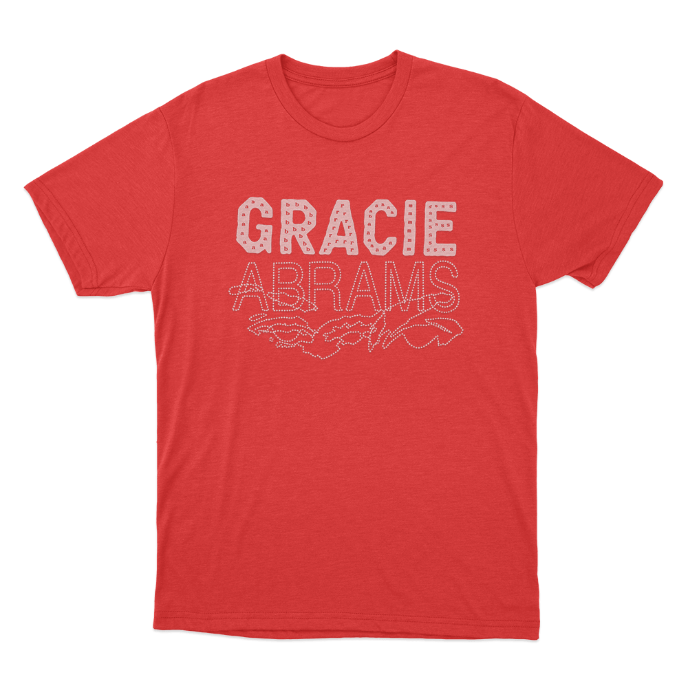 Gracie Abrams Letter Repeat Unisex T Shirt Red Gracie Abrams Letter Repeat Unisex T Shirt Red