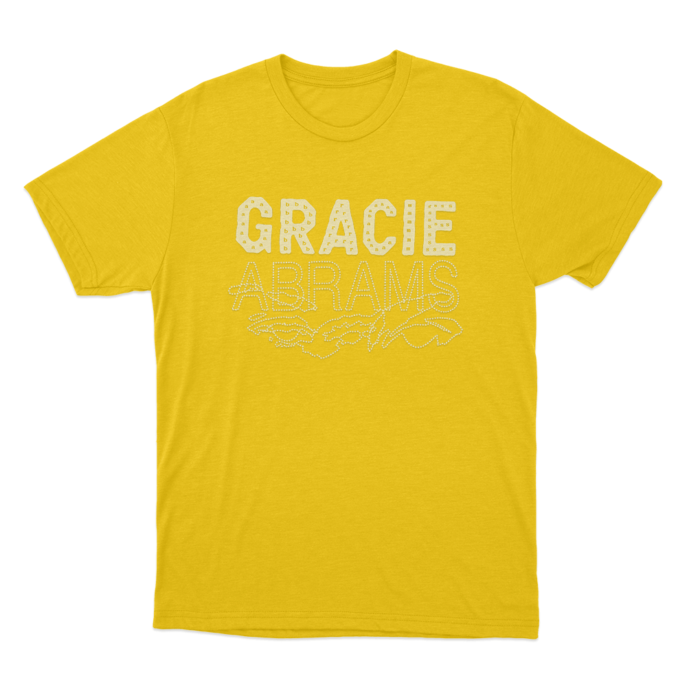 Gracie Abrams Letter Repeat Unisex T Shirt Yellow Gracie Abrams Letter Repeat Unisex T Shirt Yellow