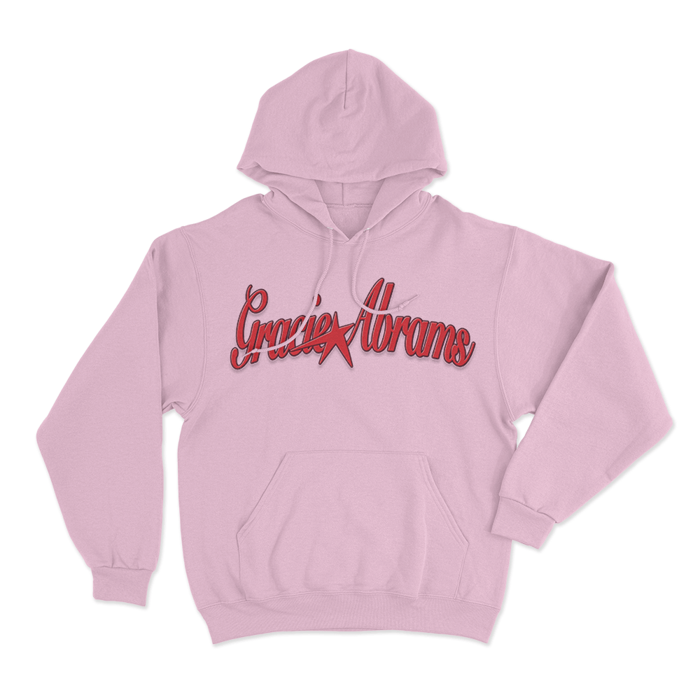 Gracie Abrams Red Star Unisex Hoodie Pink Gracie Abrams Red Star Unisex Hoodie Pink
