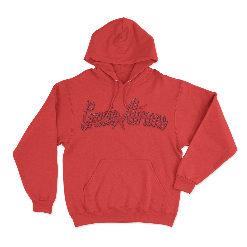 Gracie Abrams Red Star Unisex Hoodie Red Gracie Abrams Red Star Unisex Hoodie Red